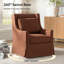 Fauteuil décoratif pivotant avec coussin lombaire l 29,5 po Claudio-815590144-815722988