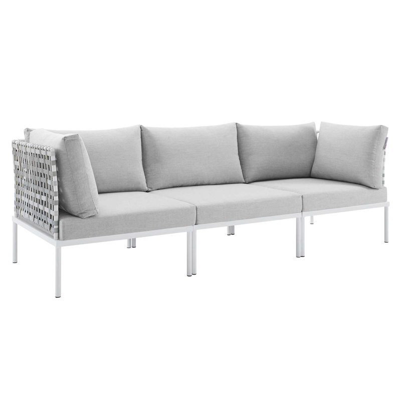 Canapé de terrasse en aluminium Harmony Sunbrella, gris
