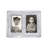 Silver Metal Beveled Picture Frame