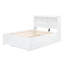 Lit plateforme double avec lit gigogne, tiroirs et prises USB-127420571