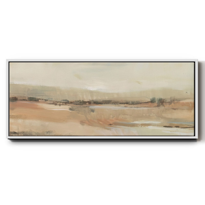 «Earth Tone Landscape I», reproduction sur toile, H 18 po x l 22 po x P 1,5 po, Blanc
