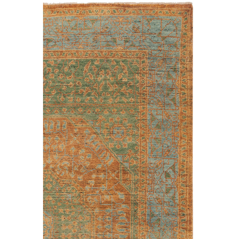Tapis oriental en laine noué à la main Kline, Rectangle 8 pi x 10 pi