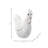 Decorative Ceramic Chicken Figurine with Textured Detailing.-1196156278