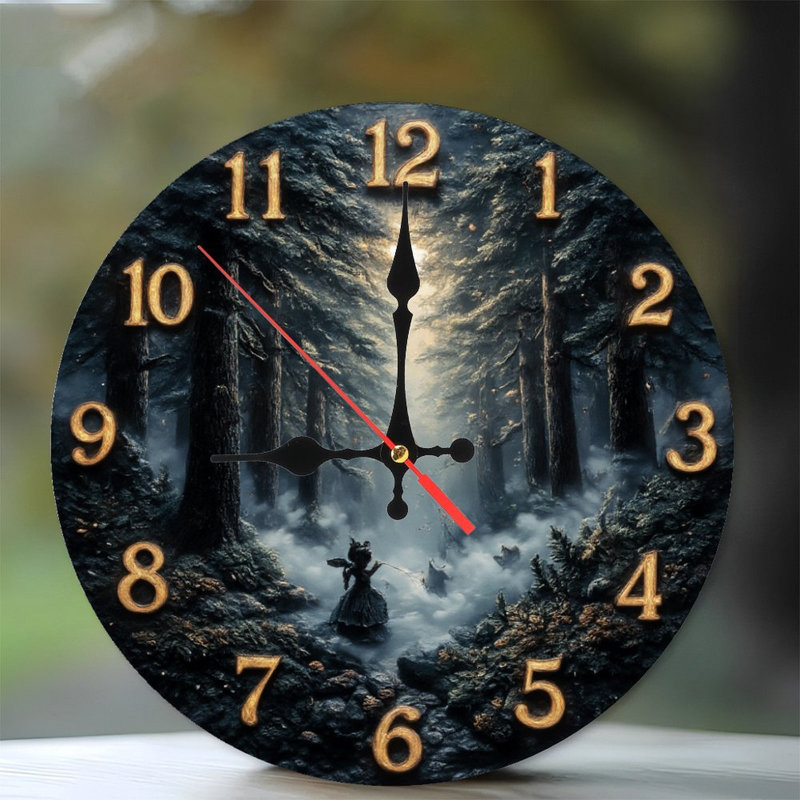 Horloge avec fée des bois