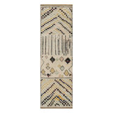 Moroccan Handmade Kilim Silk and Wool Geometric Area Rug