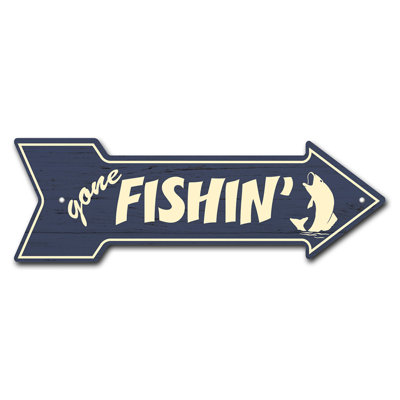 Décalcomanie amusante Gone Fishin