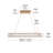 - Light Gold LED Kitchen Island Pendant-65683041