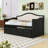 Twin Daybed with Twin Trundle and Storage Drawers-113138446