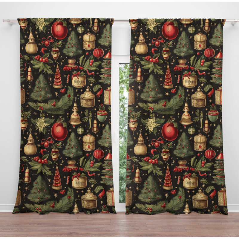 Janot Room Darkening Curtain Pair, 20" W x 82" L
