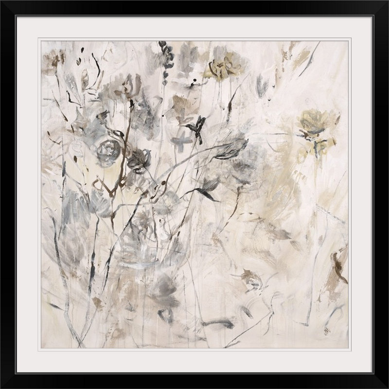 «Tw torsed twig», reproduction d'art Drexton, Cadre noir, H 20" x l 20" x P 1"