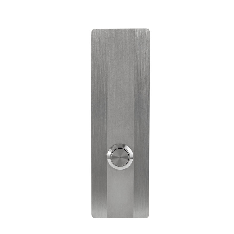 Doorbell Push Button, 5.11" H x 1.57" W x 0.16" D
