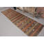 Tapis turc rétro vintage vert Kilim avec des motifs complexes, idéal pour la décoration d'escalier et les décorations de chambre
