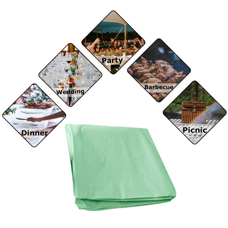 Ebrahim Tablecloth, Green, 137cm W x 182cm L