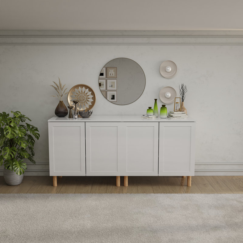 Boli Sideboard, White, Set of Two