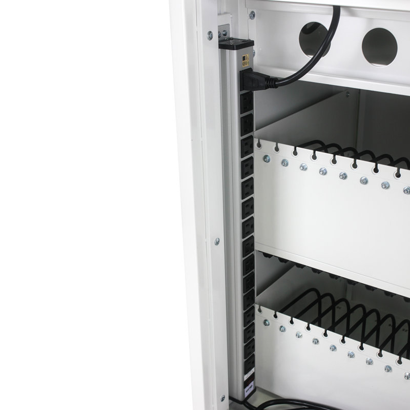 38.3'' H x 20.8'' W 1 Laptop/Tablet Storage Cart with Wheels