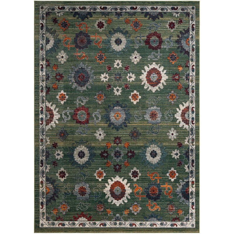  Isabella Rug, Green, Rectangle 10' x 14'1''