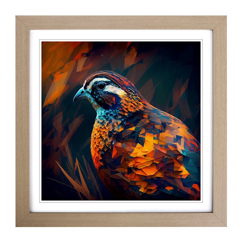 Partridge - Framed Print, Oak