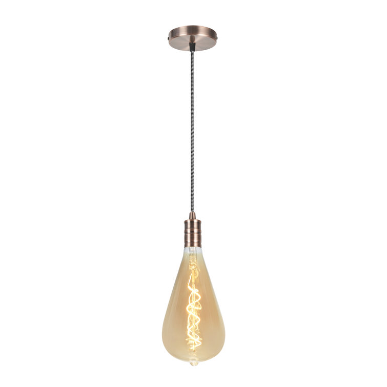 1 - Light Antique Copper Single Pendant