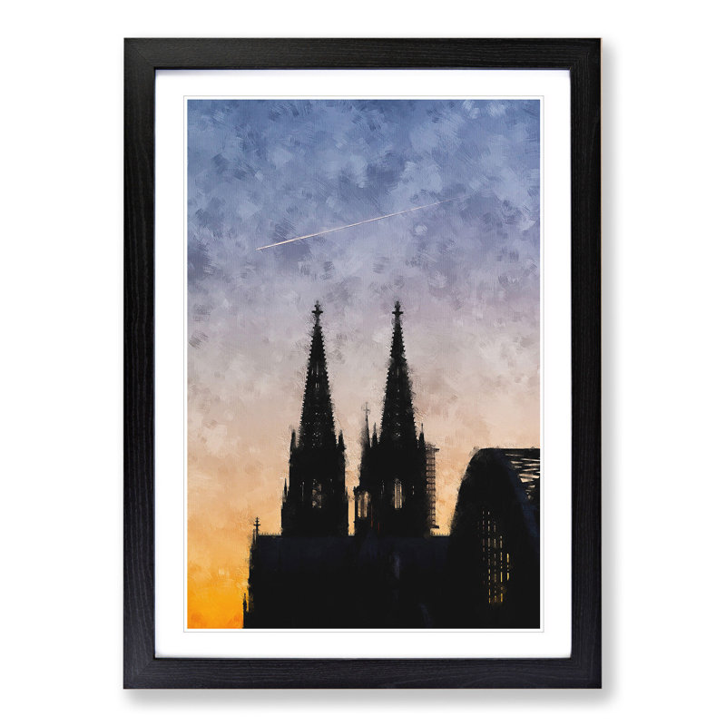 The Cologne Cathedral Vol.2 - Picture Frame Graphic Art, Black Framed, 36cm H x 27cm W x 2cm D