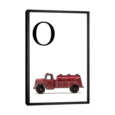 O Water Truck White Letter - Print on Canvas