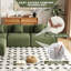 Canapé-lit modulaire en velours côtelé avec repose-pieds Bonord-824844963