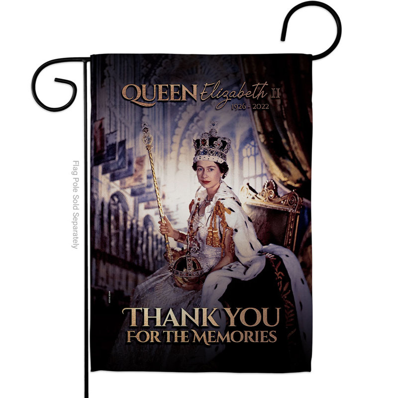Drapeau de jardin en mercure 18,5 x 13 po Memories