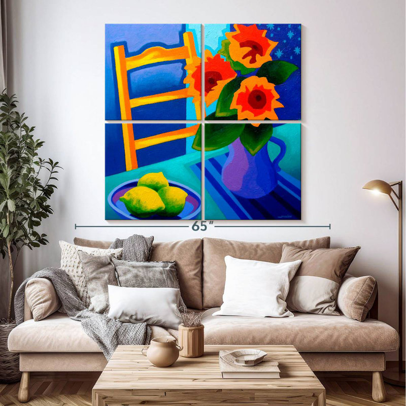 Harnek Vibrant Starry Night, 50" H x 50" W