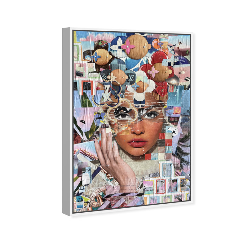 «Royal Lux» par Katy Hirschfeld, impression sur toile, Toile avec cadre blanc, H 24 po x l 36 po