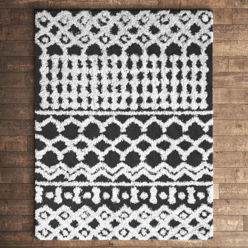 Tapis en polyester Hepfer, Rectangle 9 pi 3 po x 12 pi