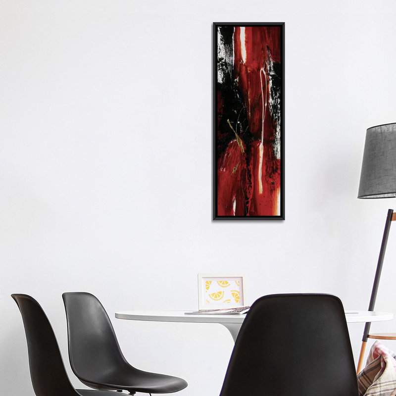 «Tango II», reproduction d'impression sur toile tendue, H 36 po x l 12 po x P 1,5 po, Papier avec cadre noir