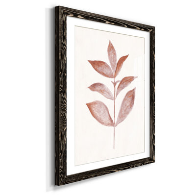 Red Leaf III - Reproduction d'art sur papier encadré