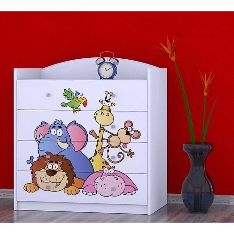 Newlon Kids 4 - Drawer Chest, White