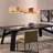 Otterville 5 - Light Wood Kitchen Island Geometric Chandelier