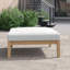 Repose-pieds de patio en teck Muret