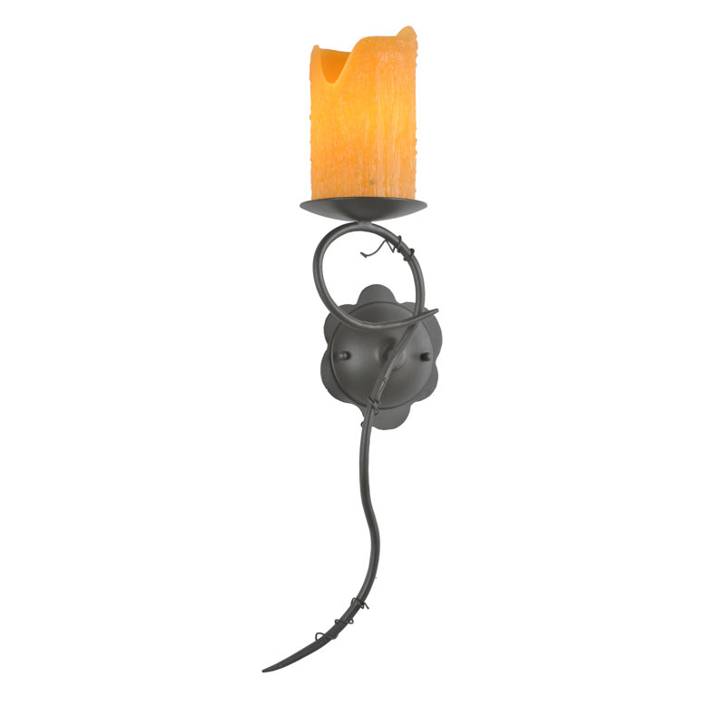 Rustic Lodge 1 - Light Candle Wall Light