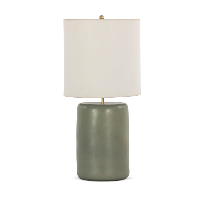 SADIA Table Lamp, Matte Sage Ceramic