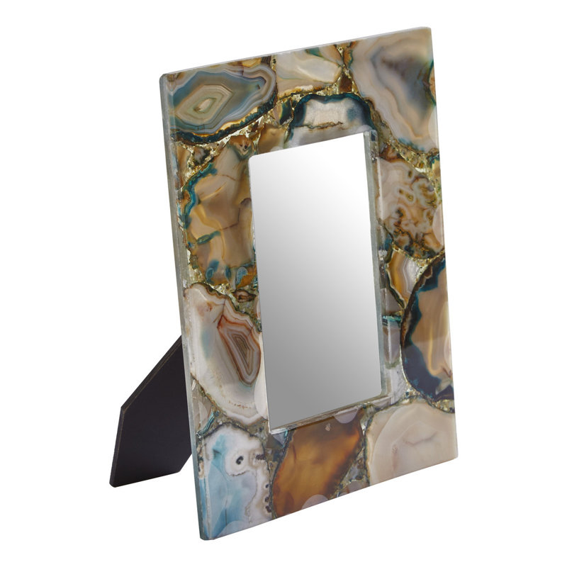 Ajnesh Green Marble Picture Frame with Mat