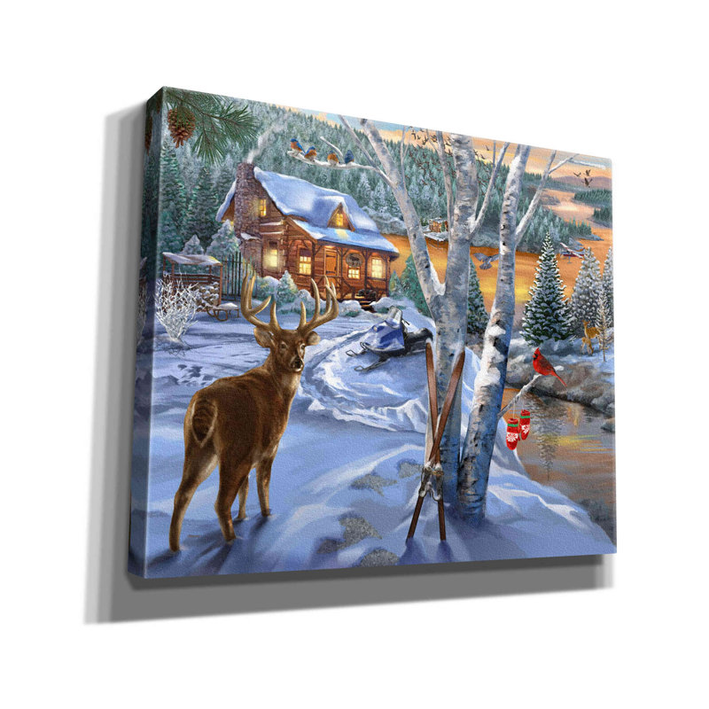 «Buck River» par Bigelow, illustrations sur toile, H 20 po x l 24 po x P 0,75 po