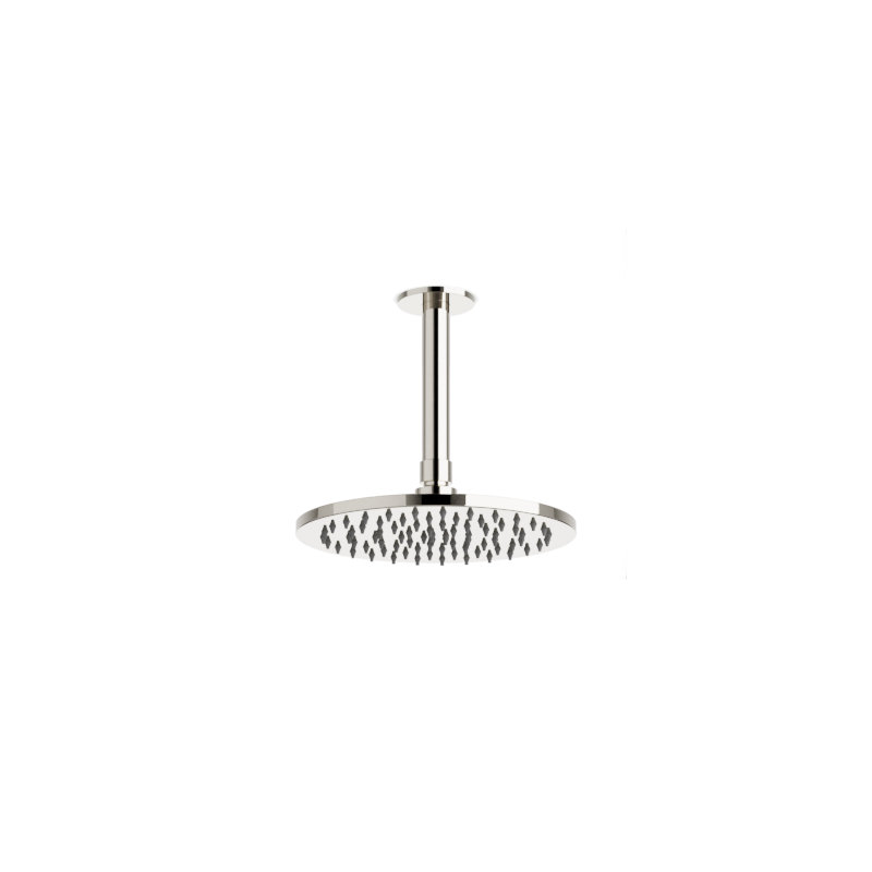 Opera 8-Inch 4.75-Inch Arm Ceiling Mount Shower Rainhead, Polished Nickel