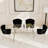 5 - Piece Glass Top Dining Set-384074390-384074389