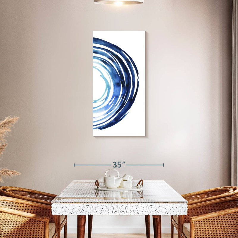 Blue Vortex II, 42" H x 21" W