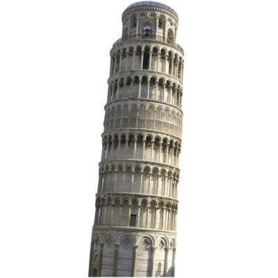 Tour inclinée de accroche en carton pisa