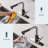 Pull Down Single Handle Kitchen Faucet With Deck Plate, Handles and Supply Lines-73212060