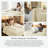 Southshore Fine Linens Vilano Duvet Cover Set, Oversized 110 GSM Microfiber Bedding with Hidden Zipper Closure and 4 Corner Ties, 2 Pillow Shams, Full/Queen, Cream-850210345-850210346