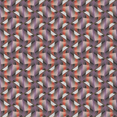 Tapis brun / orange Power Loom