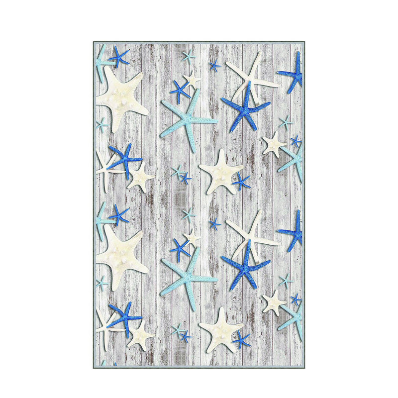 Stylish Woven Carpet, 5.2 x 7.5 Feet | 100% Polyester, 0.3 in Pile Height, Antibacterial, Non-Slip PVC Dot Underside | Machine Washable, 3D Digital Print | Perfect for Living Room, Bedroom & Home Décor