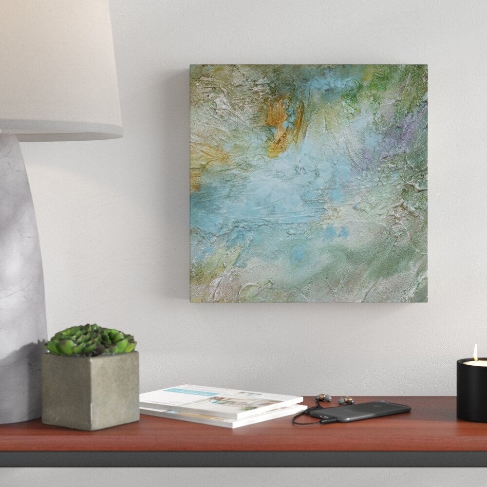 Wrought Studio Pastel Currents II On Canvas by Sheila Finch Painting ...