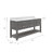 Parmer 60" Carrara White Marble Countertop Bath Vanity with Mirror-696762621-792820936