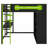 Space-Saving Wood Loft Bed with Desk, Wardrobe Storage and RGB Light-1869119595