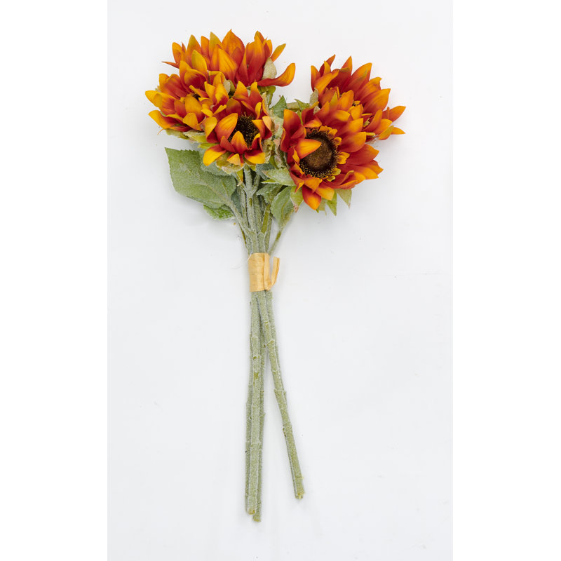 Bouquet de tournesol artificiel 16 po